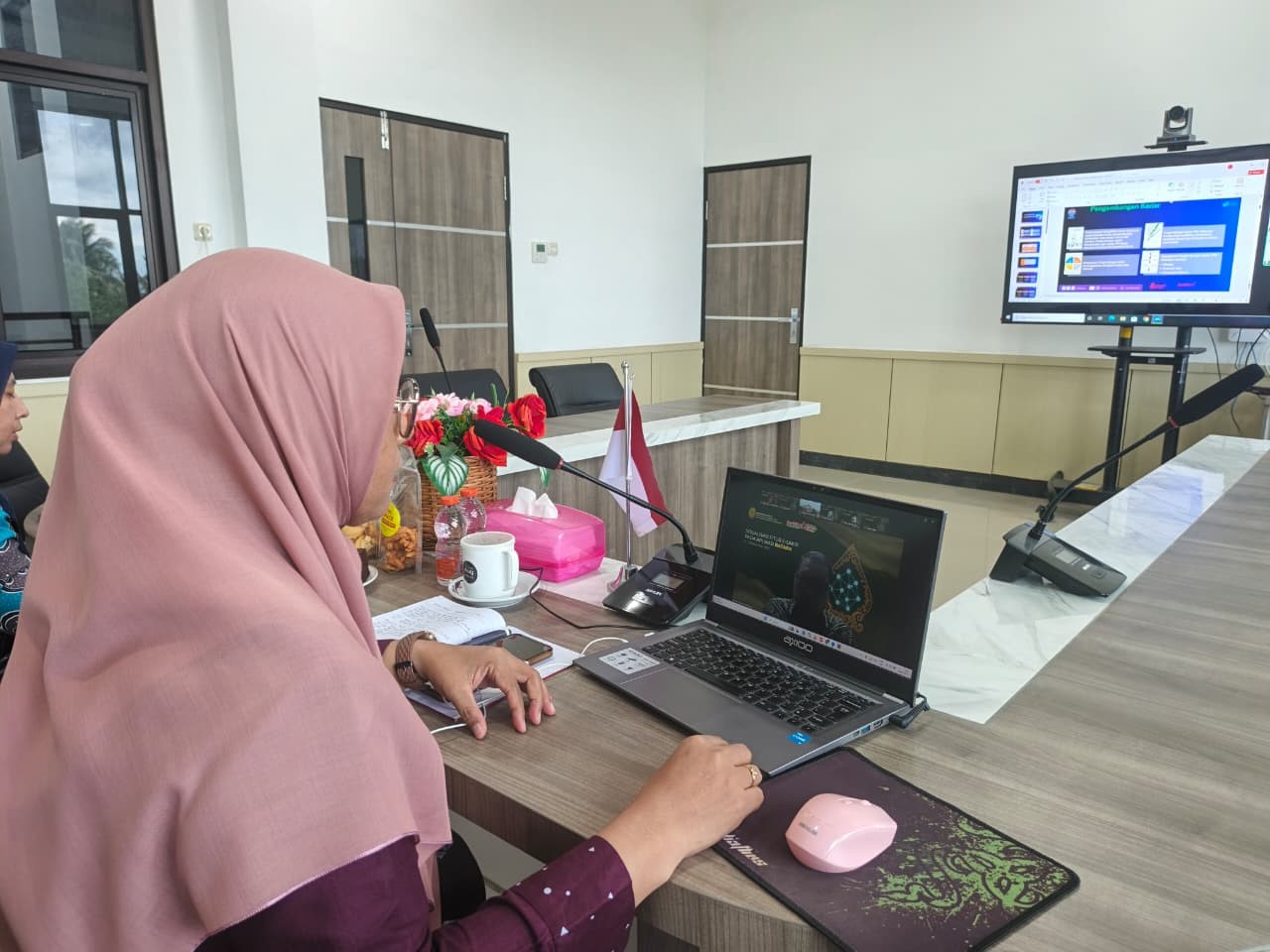 Sekretaris PA Kuala Pembuang Ikuti Sosialisasi Fitur E-SAKIP pada Aplikasi BATARA Secara Virtual