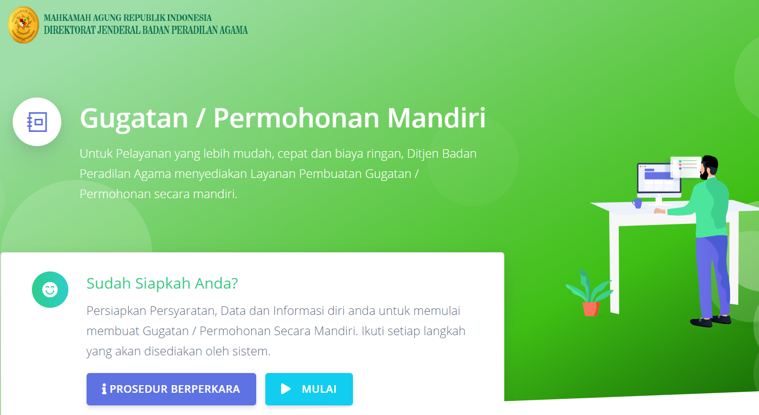 GUGATAN / PERMOHONAN MANDIRI